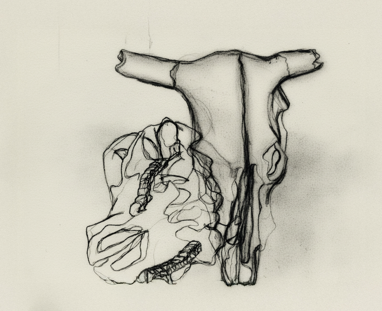 Artwork drawn in charcoal and enhanced using Firefly